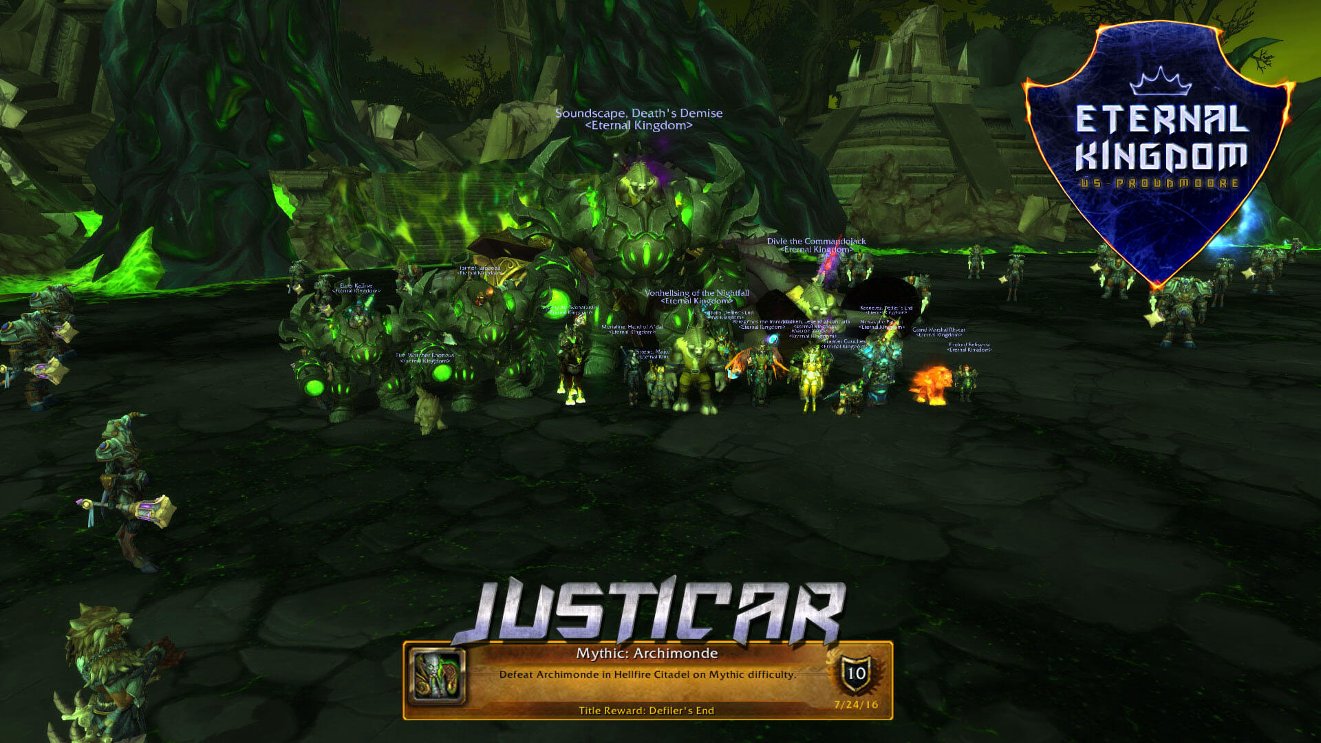 Justicar Team Defeats Mythic Archimonde